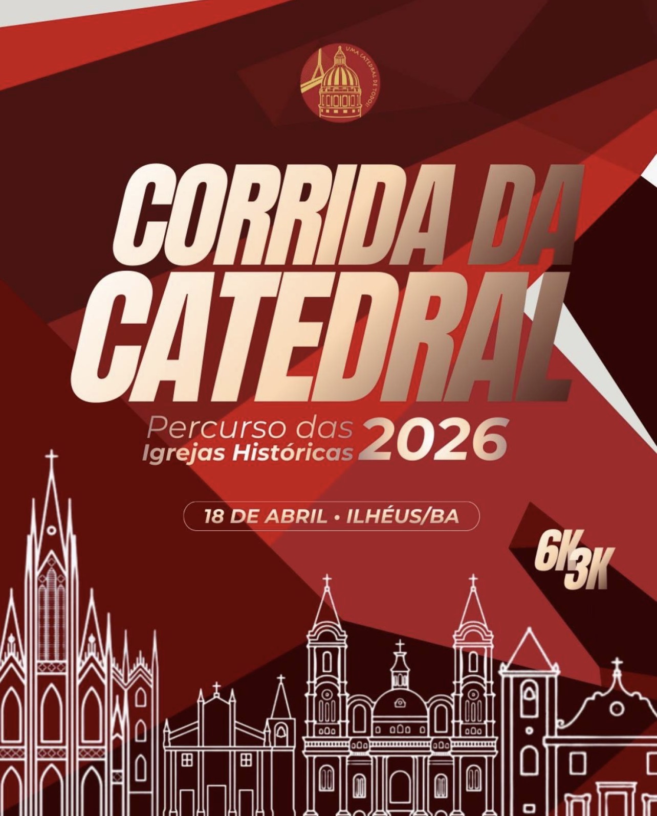 Corrida da Catedral - Percurso das Igrejas