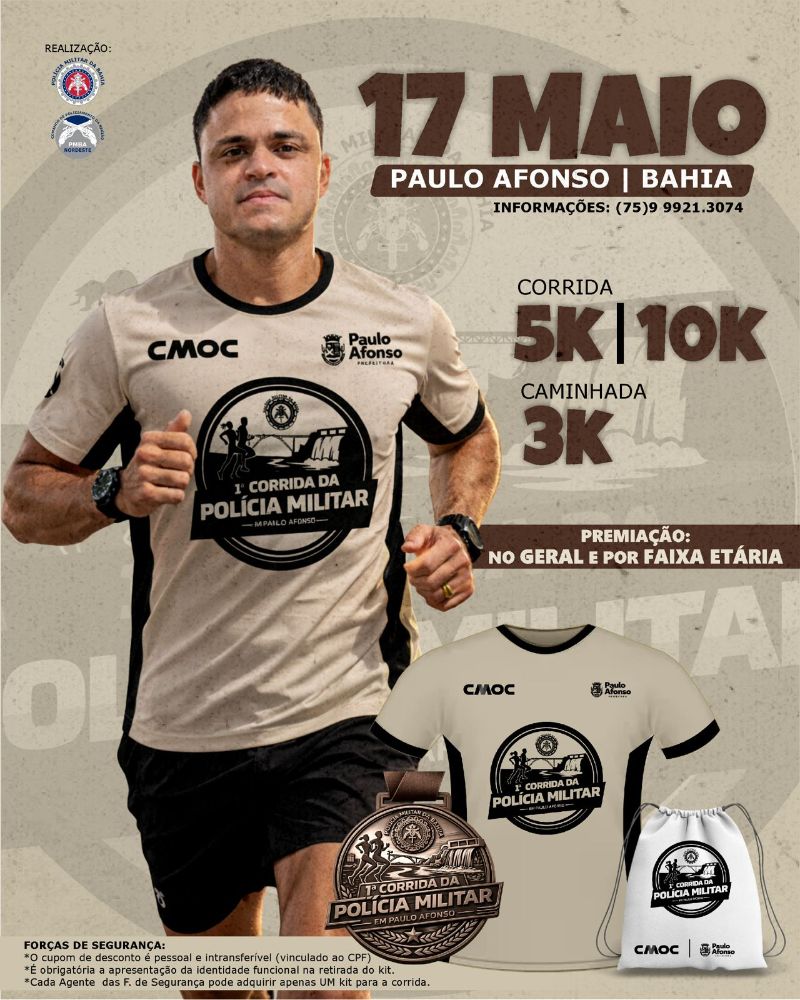 1ª Corrida da Polícia Militar - Paulo Afonso 2026